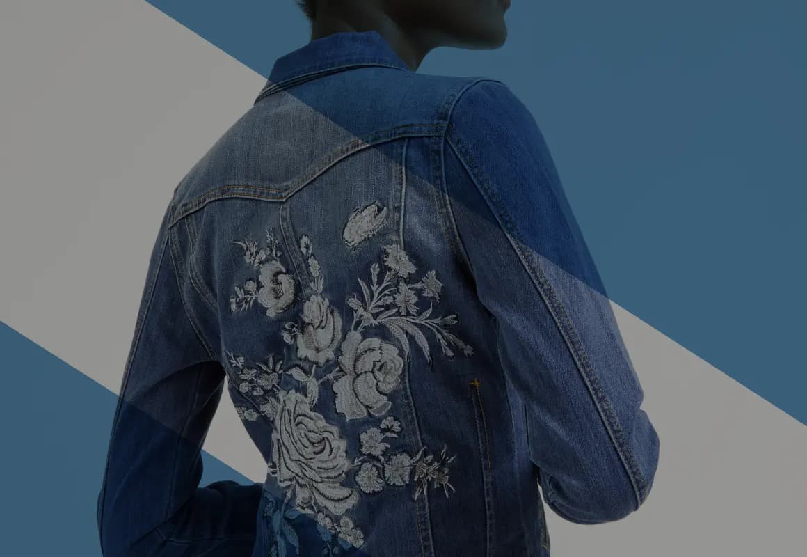 Jean Flower Jacket
